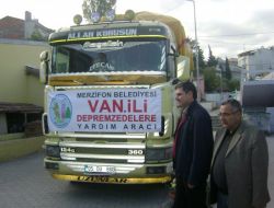 Merzifon Belediyesi Tarafından Toplanan Eşyalar Van'a Gönderildi