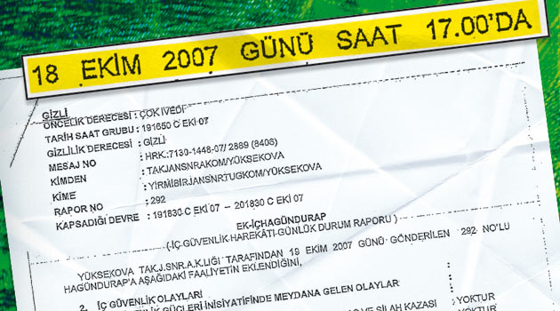 Faks komutanlığa 24 saat sonra bildirilmiş