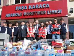 Lise Öğrencilerinden Depremzedelere Anlamlı Yardım