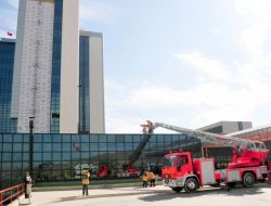 Yangın Tatbikatı Gerçeğini Aratmadı