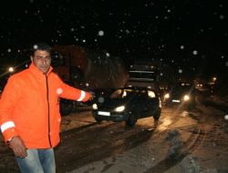 ERZİNCAN'DA KAR YAĞIŞI