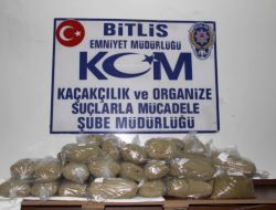 Bitlis'te 43 Kilo Esrar Ele Geçirildi!!