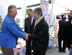 Başkan Tuna, İlçe Esnafıyla Bayramlaştı