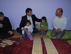 Suruç Emniyeti, Yüz Fakir Aileyle Bayramlaşarak, Kurban Eti Dağıttı