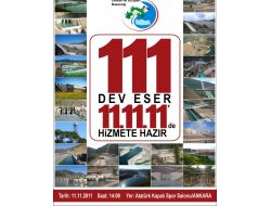 8 Milyarlık 111 Tesisin Açılışı Yarın Yapılıyor