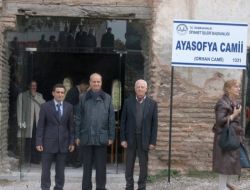 Başbuğ ve Kılınç İznik Ayasofya Camii'ni Ziyaret Etti