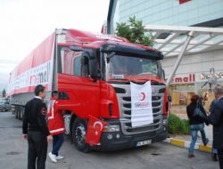 Yardım Tır'ı İskenderun'dan Yola Çıktı
