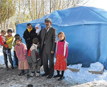 Erciş -8 dereceyi gösteriyor..