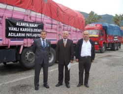 Alanya’da Toplanan Yardımlara Mektuplar İliştirilerek Van'a Gönderildi