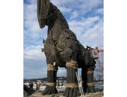 Truva Atı'na Kış Bakımı Yapılıyor