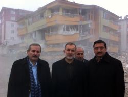 Başkanı Ak, Deprem Bölgesinde İncelemelerde Bulundu