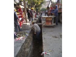 Bor'da Elektrik Kabloları Yeraltına Alınıyor