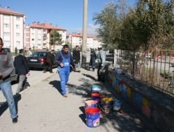 Erzincan Belediyesi Okul Duvarlarına Estetik Görünüm Kazandırıyor