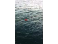 Vapurdan Düşen Kişinin İmdadına Can Simidi Yetişti