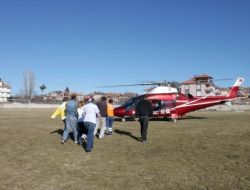 Hava Ambulansı, Kalp Krizi Geçiren Hasta İçin Havalandı
