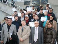 Depremde Kurtarma Çalışmasına Katılan Madencilere Teşekkür Belgesi Verildi