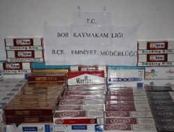 Bor'da Kaçak Sigara Operasyonu