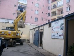 Marketin Otopark Alanına Yaptırdığı Kaçak Depo Yıkıldı
