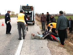 Fıstık Yüklü Kamyon Şarampole Yuvarlandı: 3 Yaralı