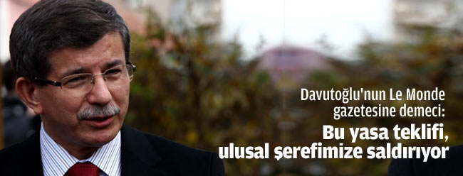 Davutoğlu'ndan Sert Demeç