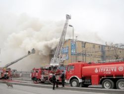 Tekstil Atölyesinde Çıkan Yangın Korkuttu