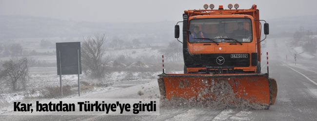 KAR batıdan Türkiye'ye girdi!