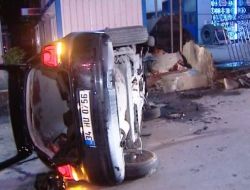 Kiraladığı Otomobil İle Takla Attı