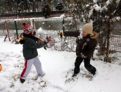 KAYSERİ’DE KAR SEVİNCİ