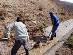 Melikgazi Belediyesi Erciyes'teki Sulama Kanallarını Temizledi