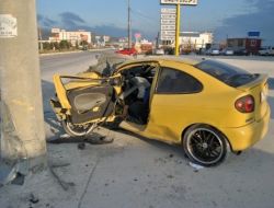 Aşırı Hız Kazaya Sebep Oldu: 1 Yaralı