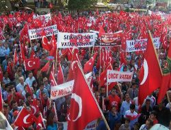 Pkk'lıların Karşılanması Serik'te Protesto Edildi