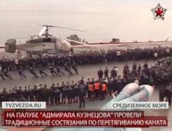 Rus Uçak Gemisi Akdeniz’de Tatbikata Başladı