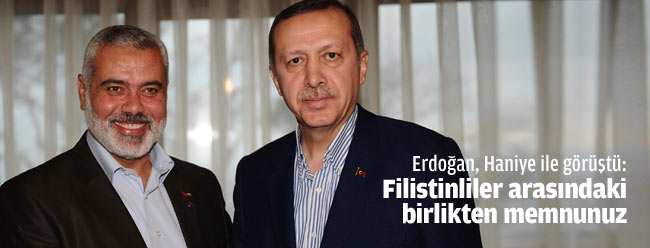 Başbakan, Haniye ile görüştü!