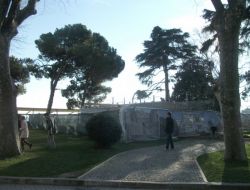 Dolmabahçe Sarayı'nda Kafe İnşaatı