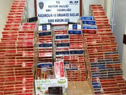 Kayseri Polisinden  Kaçak Sigara Operasyonu