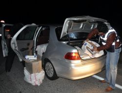 Araçtan 400 Karton Kaçak Sigara Çıktı