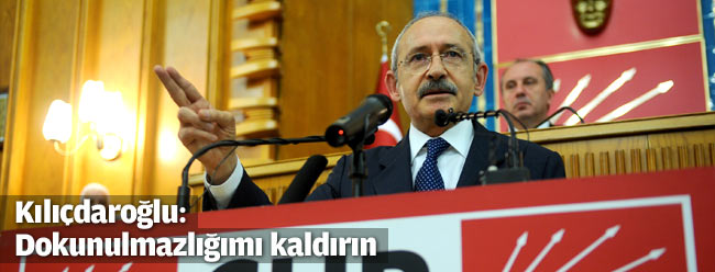 "Dokunulmazlığımı Kaldırın!!"