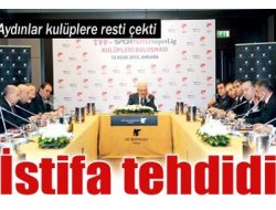 Aydınlar kulüpere rest çekti!