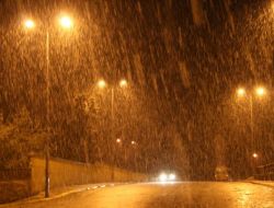 Zonguldak'ta Seyirlik Kar Yağışı