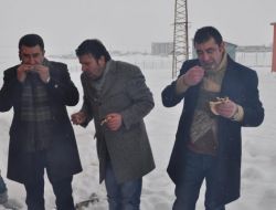 KAR ÜZERİNDE MANGAL KEYFİ