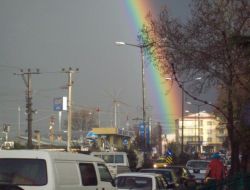 Çanakkale’de Çift Gökkuşağı Moral Verdi