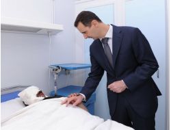 Suriye Lideri Esed Askerleri Ziyaret Etti