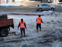 Samsun’da Buzlanmaya Karşı Ekipler İş Başında