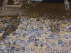 9 bin paket kaçak sigara ele geçirildi