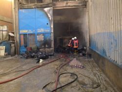 Damadını Ziyarete Gittiği İş Yerindeki Yangında Öldü