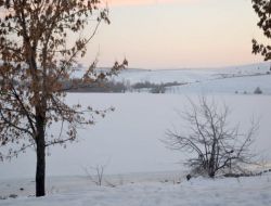 Çankırı Alpsarı Göleti Soğuktan Dondu