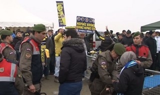 Fenerbahçeli taraftarlar, Silivri'de..