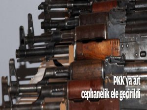 PKK'ya ait cephanelik ele geçirildi!
