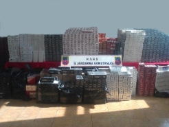Kağızman'da 39 bin paket kaçak sigara