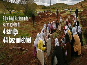 4 sanığa 44 kez müebbet